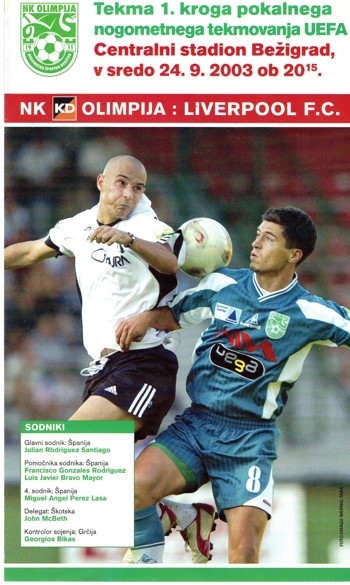Match programme